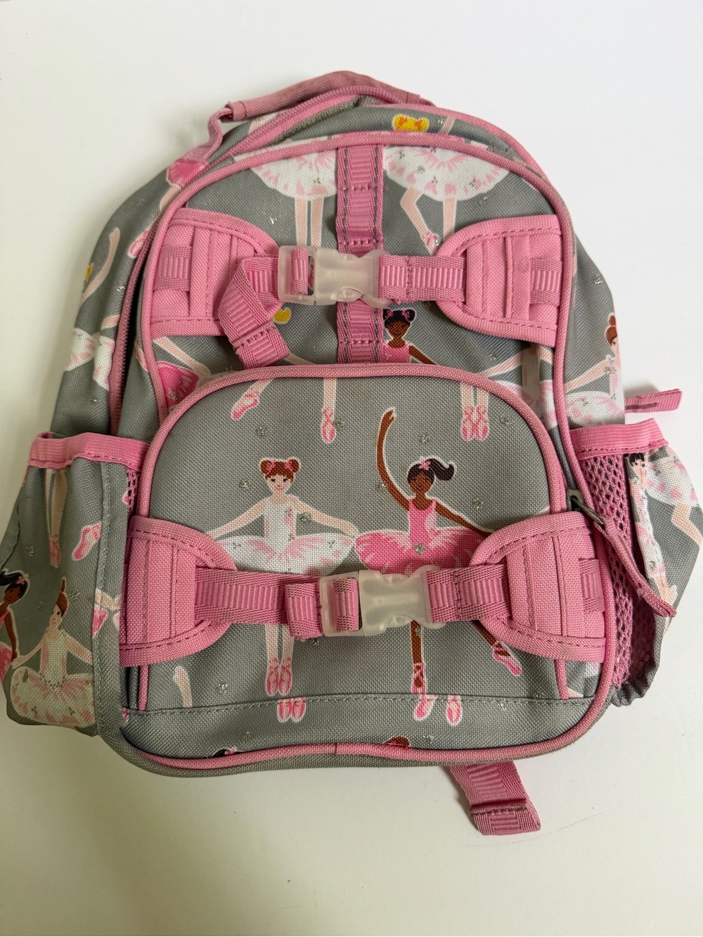 Pottery Barn Kids Mackenzie Ballerina Backpack Pink Gray
